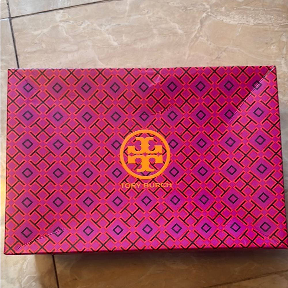 Tory Burch Pink and Orange Patterned Box